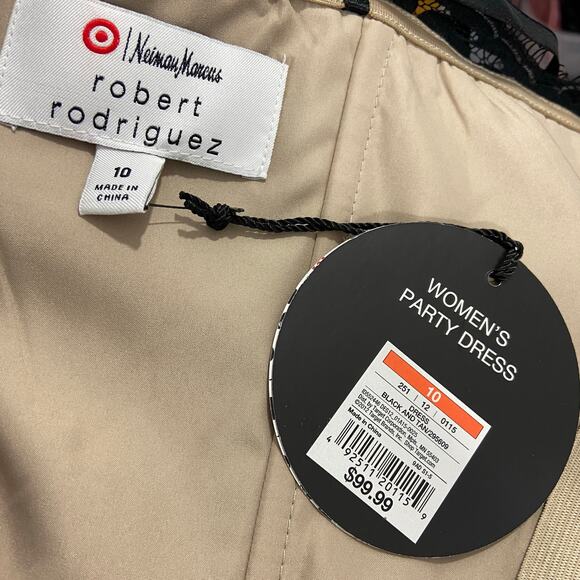 Nwt Robert Rodrigues Neiman Marcus for Target Strapless Black Lace Dress Size 10 - Picture 5 of 9